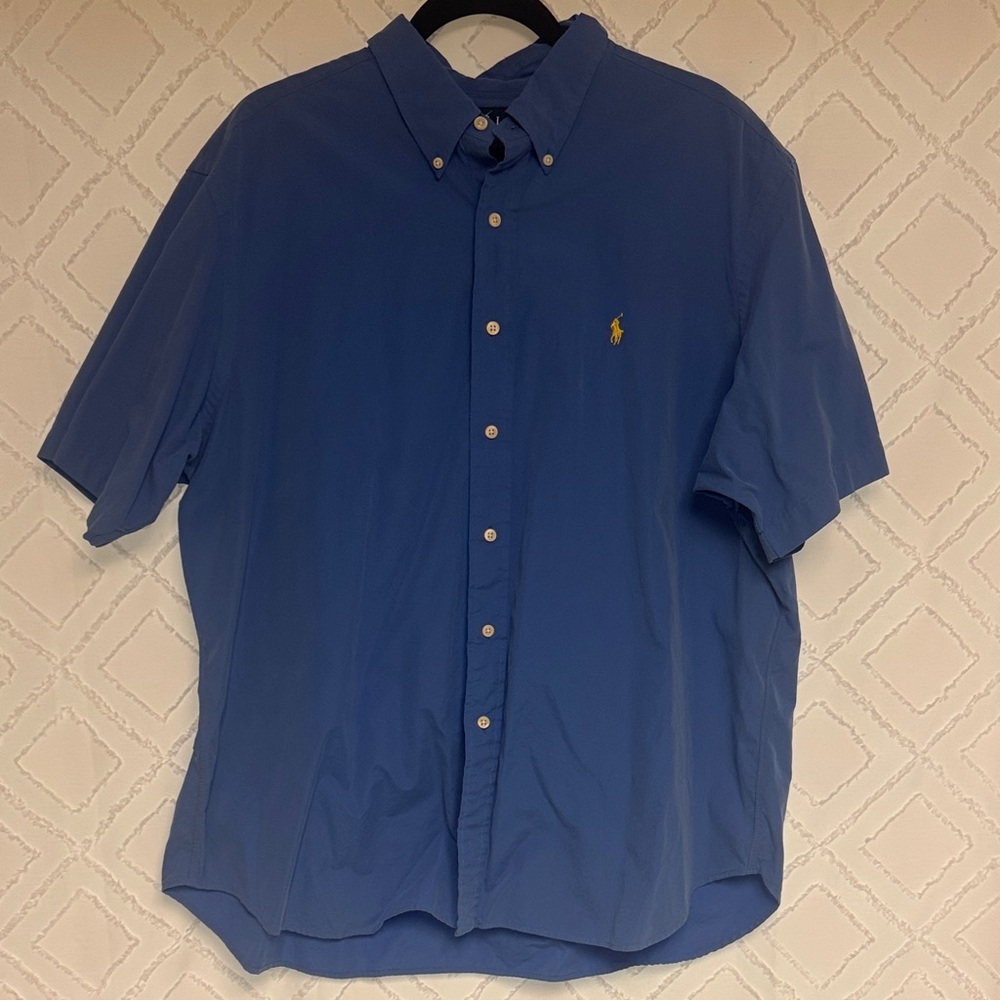 Polo by Ralph Lauren Men's Casual Blue Shirt